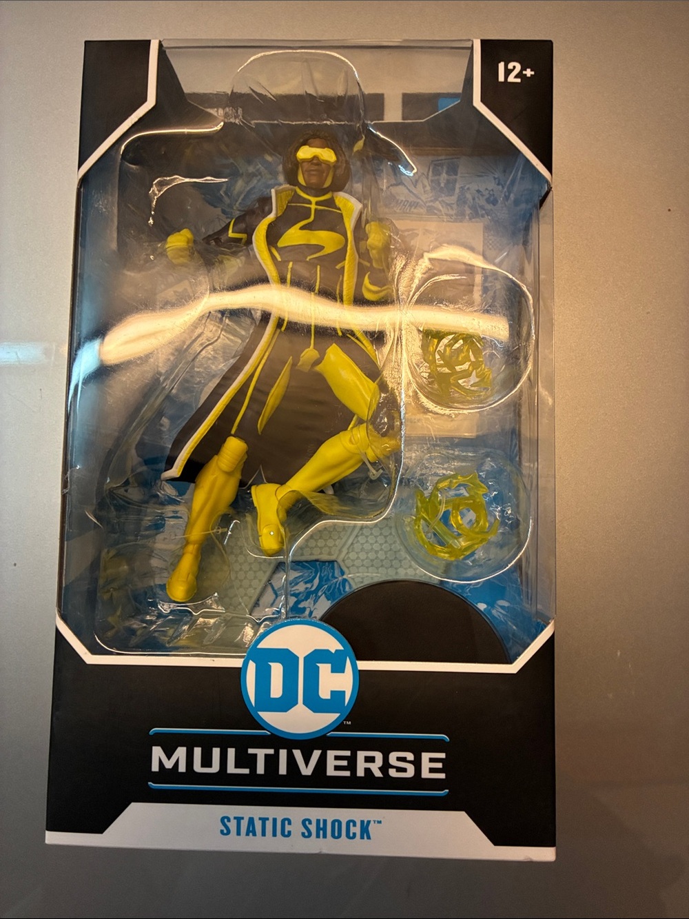 DC Static Shock Action Figure – Black & Yellow Costume